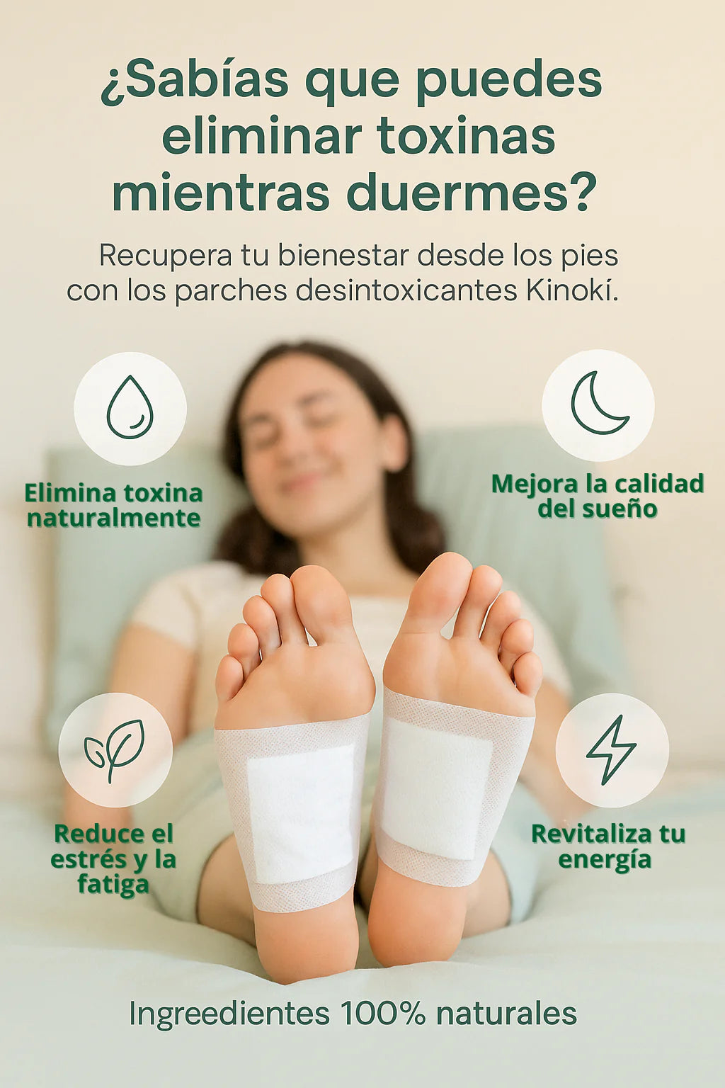 Parches Kinoki – Descansa, desintoxica y despierta con energía🌱⚡