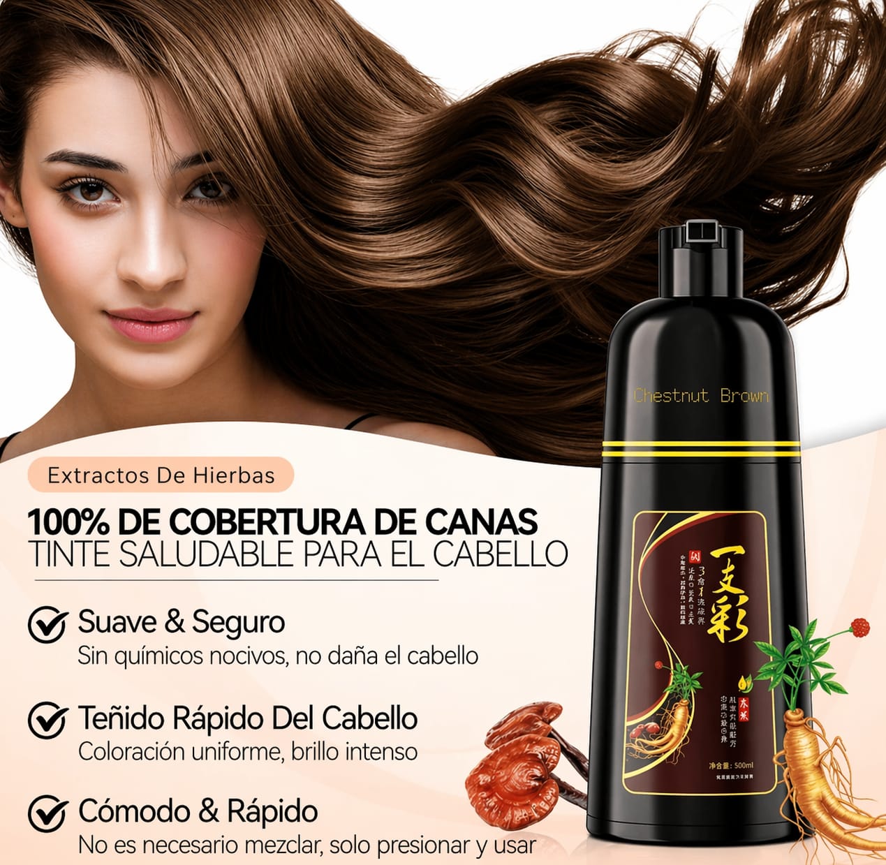 Shampoo 3 En 1 Para Canas